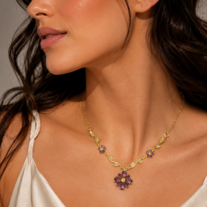 Amethyst Gold Flower