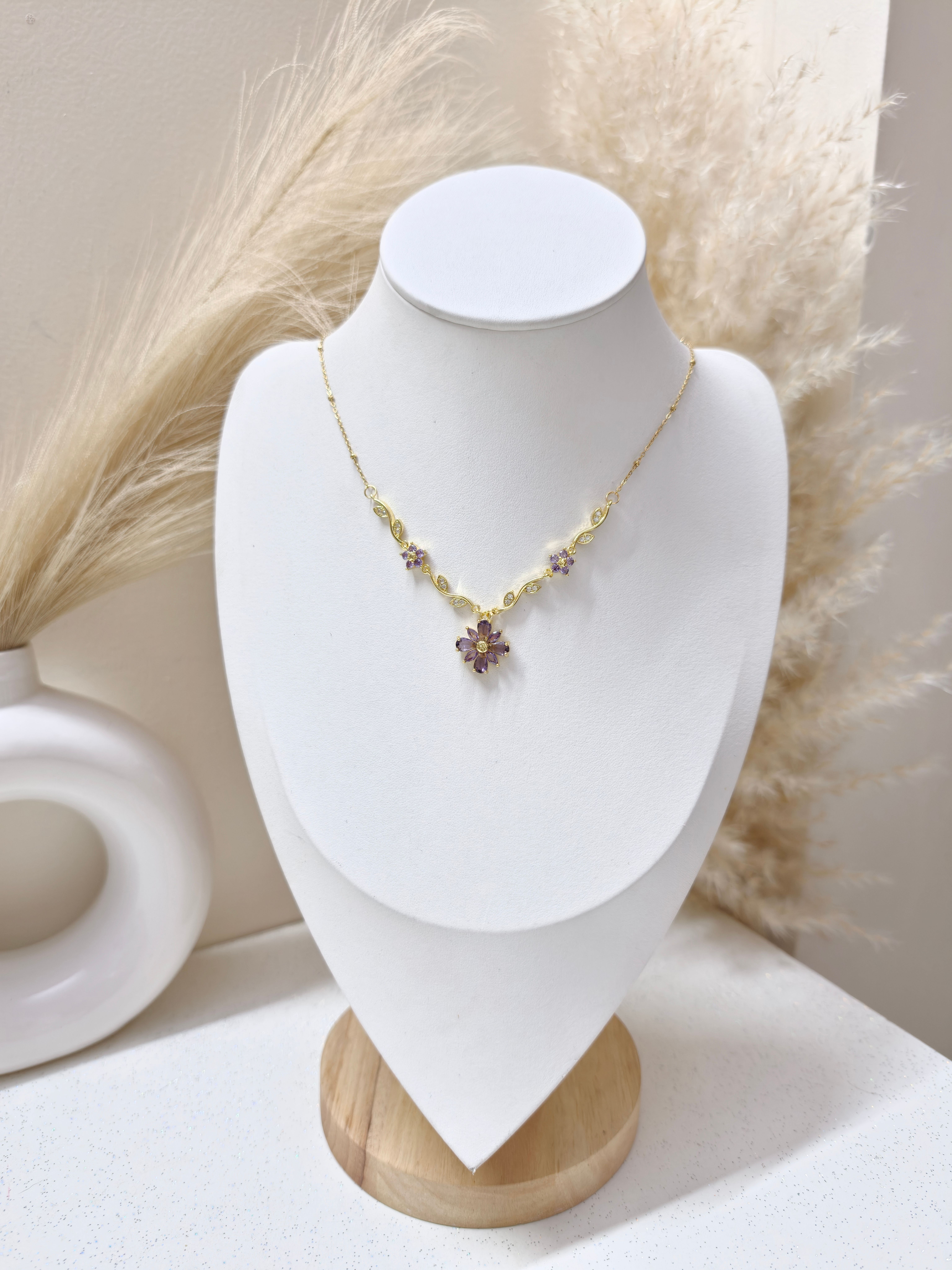 Amethyst Gold Flower