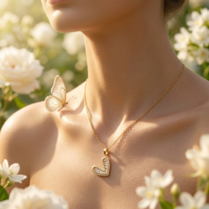 Gold & Silver Heart