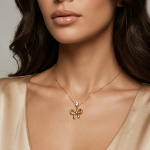 Dainty Gold Bow