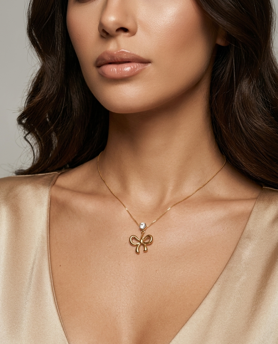 Dainty Gold Bow