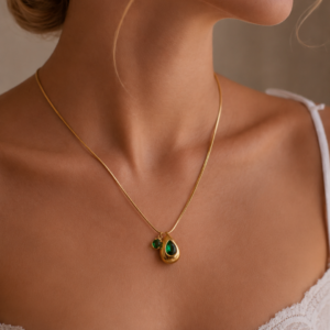 Emerald Dewdrop Necklace